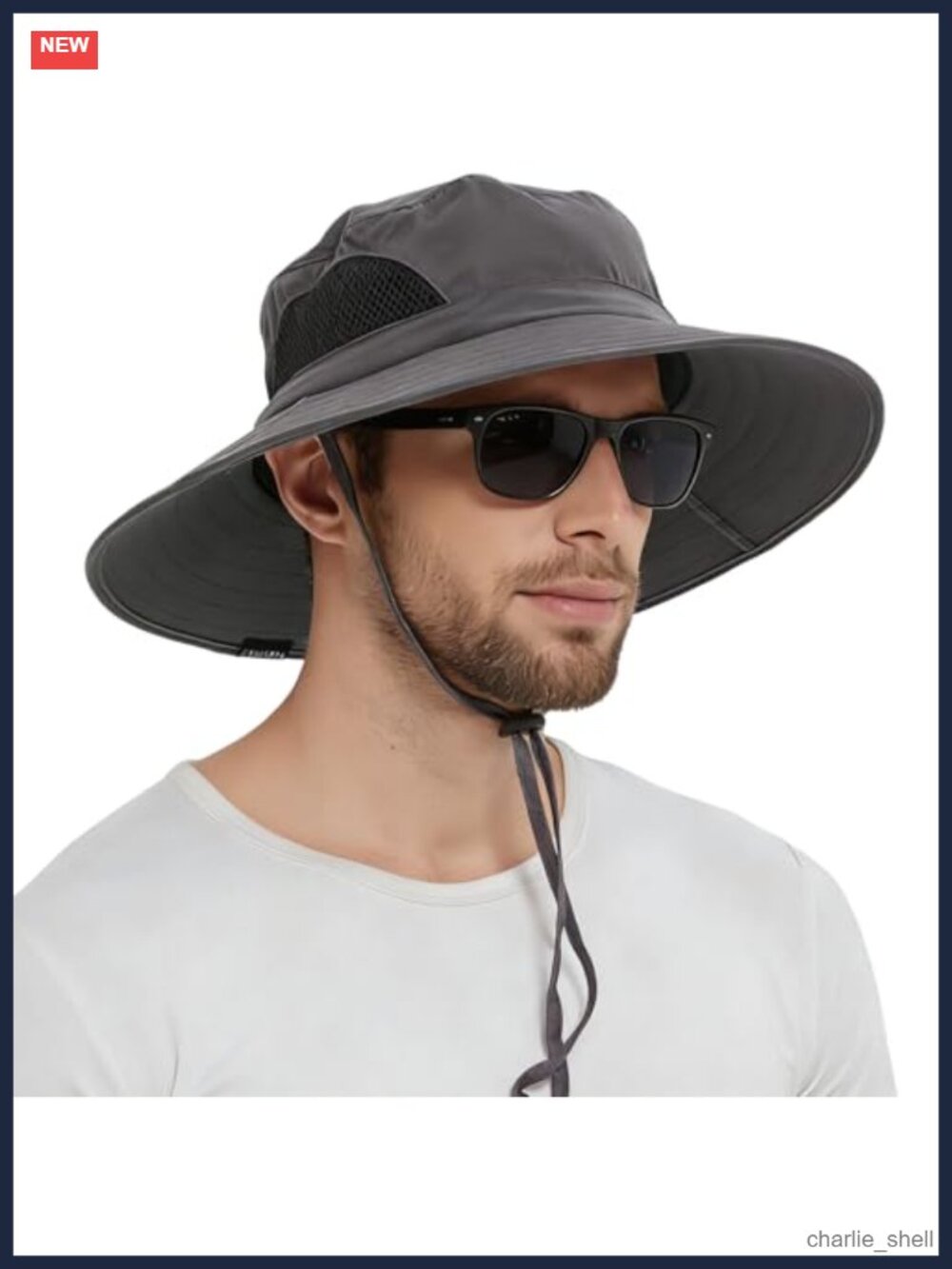Wide Brim Waterproof Sun Bucket Hat Unisex Boonie for Hiking